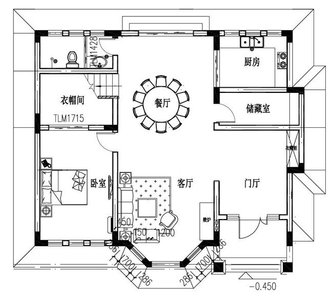 110平左右農村復式二層小樓設計圖，外觀非常受歡迎