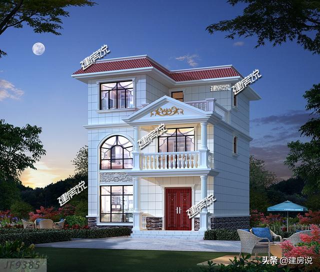 90平方米左右3款自建別墅設計圖，宅基地小，照樣建得漂亮高大上！