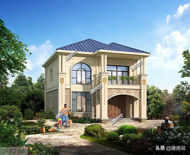 90平方米左右3款自建別墅設計圖，宅基地小，照樣建得漂亮高大上！