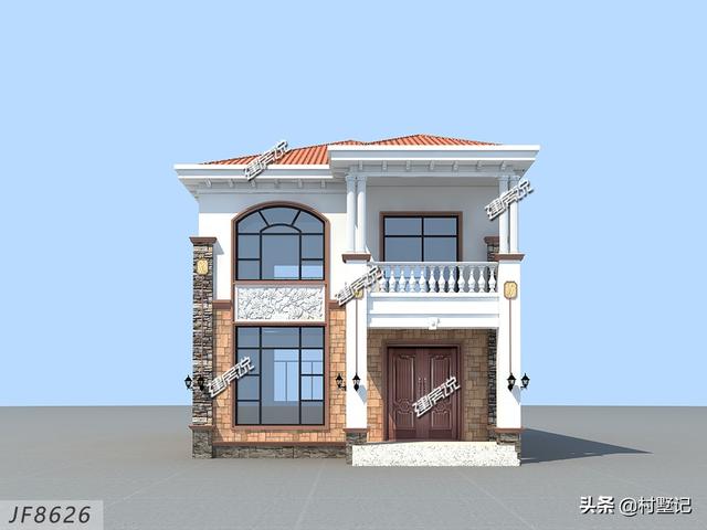 面寬8米的二層別墅設(shè)計圖，再也不用為小宅基地發(fā)愁了！