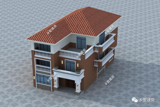 小開間農(nóng)村自建三層別墅設(shè)計(jì)圖，這款別墅即可滿足你的需求