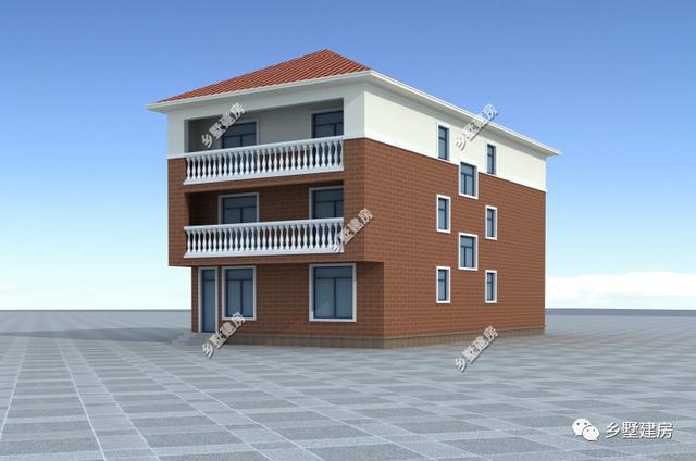 小開間農(nóng)村自建三層別墅設(shè)計(jì)圖，這款別墅即可滿足你的需求