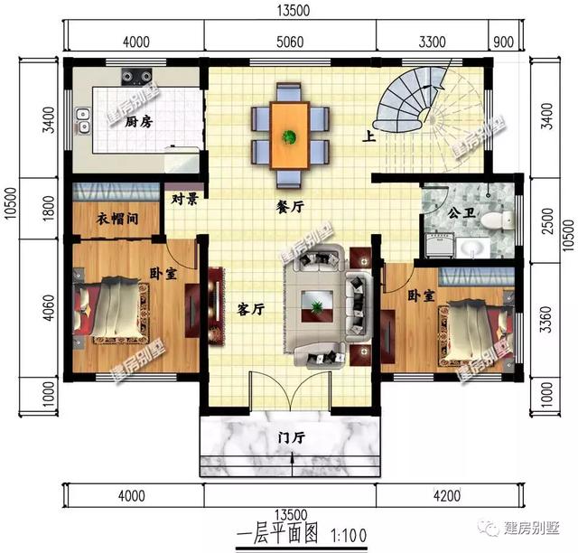 3棟別墅設計圖，簡單實用，隨便建一棟就讓人羨慕