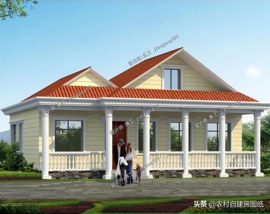 3款一層半農村自建房設計圖，造價經濟，施工簡單，易于建造