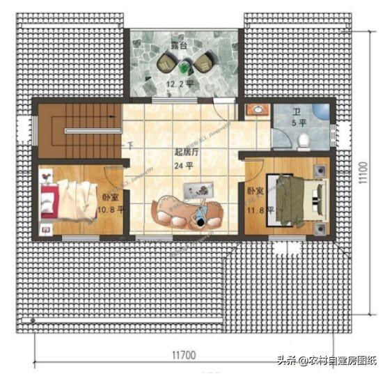 3款一層半農村自建房設計圖，造價經濟，施工簡單，易于建造
