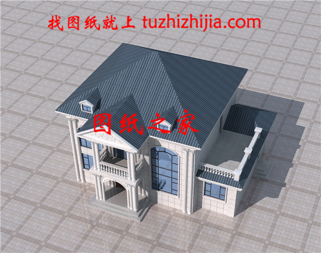 170平方米農村二層房屋設計施工圖，外觀圖時尚、好看