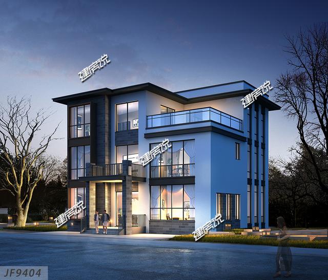 現(xiàn)代風(fēng)別墅設(shè)計(jì)圖，12X12米蓋一棟戶型方正的別墅，村長(zhǎng)都夸好看