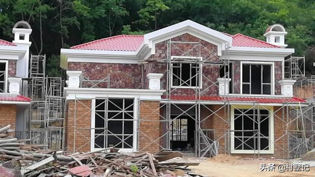 浙江溫州2兄弟的漂亮別墅設計圖，房子建好了，全家人高興得不得了