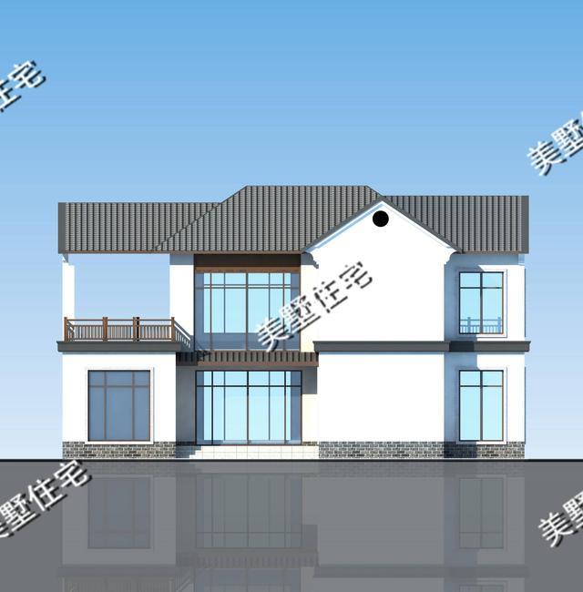 16x17米新中式別墅設計圖，布局大氣上檔次，建棟在村里肯定特別有面子