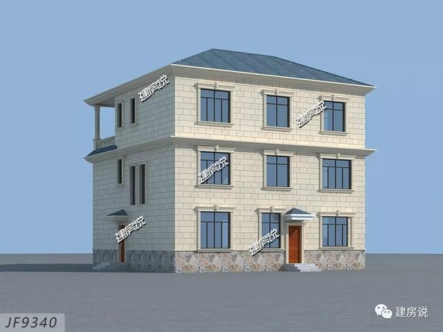 三層歐式別墅設計圖，建一套過很久都不會過時