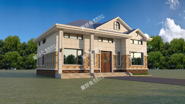 兩層的新農村自建房別墅設計圖，外觀精美，戶型實用