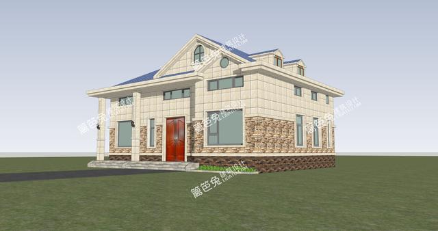 兩層的新農村自建房別墅設計圖，外觀精美，戶型實用