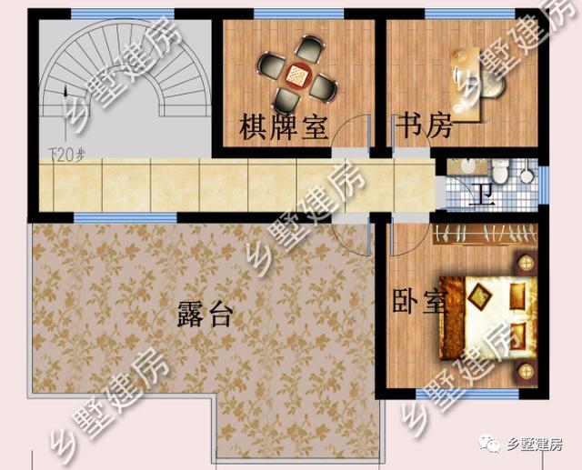 造價22萬農村自建別墅設計圖，挑空客廳+大露臺，美觀實用