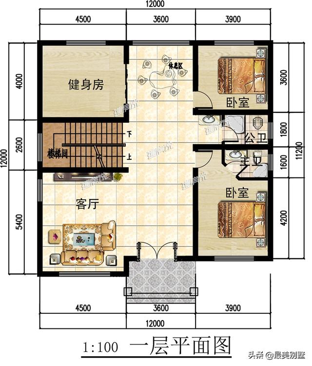 開間12米的別墅設(shè)計圖，非常具有參考價值，圖紙收藏起來，建房用得上
