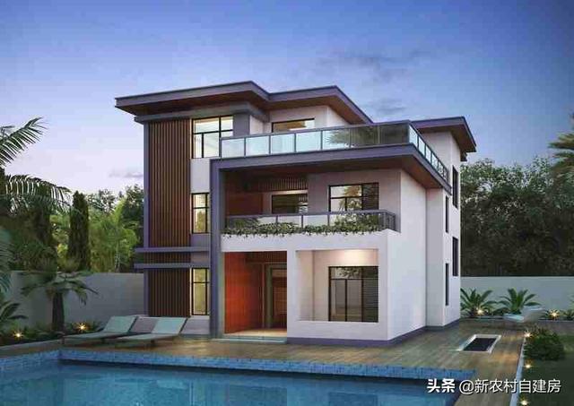 這套農村二層平屋頂自建房設計圖，占地小，采光好