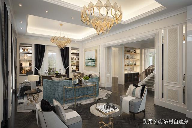 這款徽派新中式別墅設計圖，設計布局非常細心，層次感十足