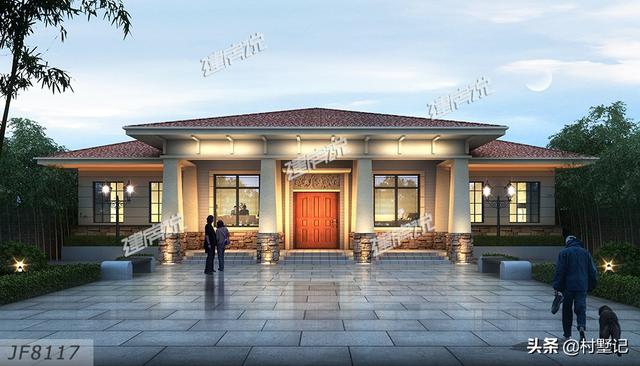 精選10款一層農村別墅設計圖， 在城里買房不如回農村建一棟別墅！