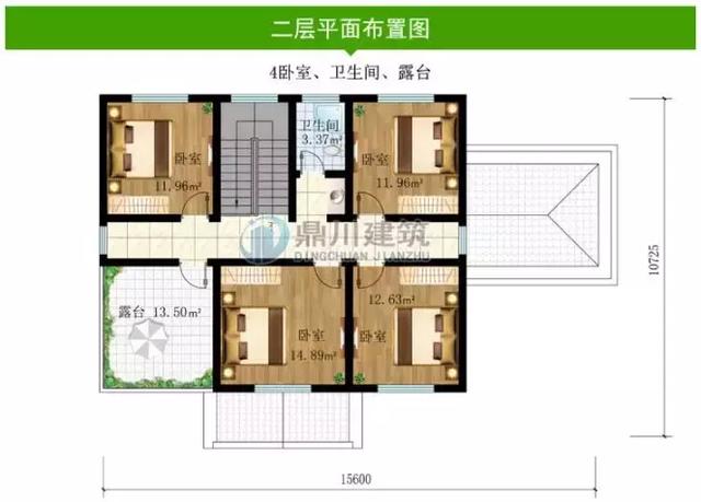 8款面寬15米的農村別墅設計圖，第1棟中式風格，第3棟帶車庫