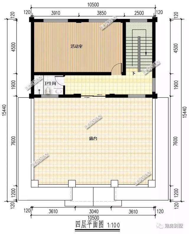 兩款面寬10.5米的四層農(nóng)村別墅設(shè)計(jì)圖，都是很適合在老家建的房子