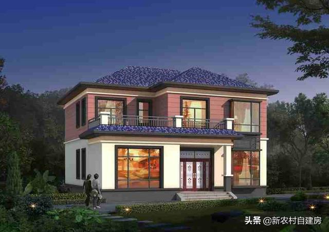 介紹一款農(nóng)村2層自建房設(shè)計(jì)圖，外觀新穎大氣