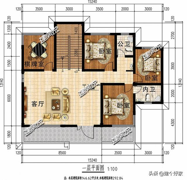 現代風別墅設計圖，獨有的簡約、線條感與抽象派的藝術氣質，在眾風格中也是獨樹一幟