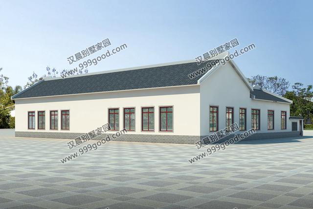 2款中式四合院農村一層自建別墅設計圖，通過對傳統文化的發展和傳承，打造富有情趣的獨有的生活韻味