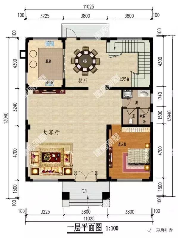 2棟簡歐式風格的農村自建房設計圖，外觀漂亮，布局也是真的不錯