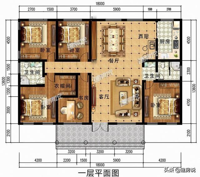 精選了5款一層別墅設計圖紙，美到爆，看完趕緊把圖紙收藏好了！