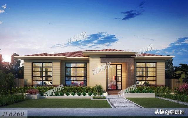 精選了5款一層別墅設計圖紙，美到爆，看完趕緊把圖紙收藏好了！