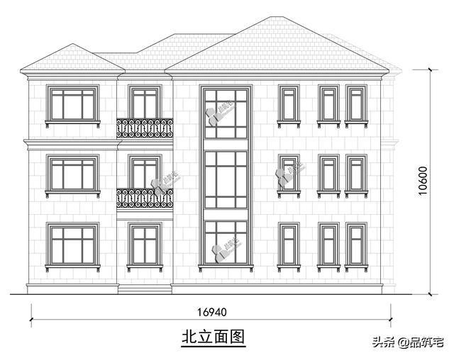 三層法式別墅設(shè)計圖，層次感豐富，法式細(xì)節(jié)細(xì)致到位，絕對的經(jīng)典