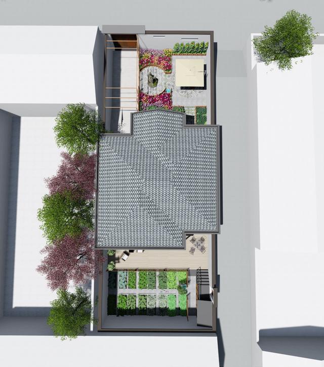 占地130平的農村一層小別墅設計圖紙，現代風格的獨棟別墅