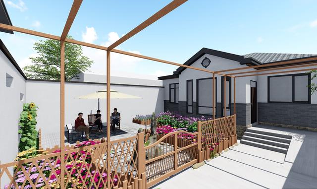 占地130平的農村一層小別墅設計圖紙，現代風格的獨棟別墅