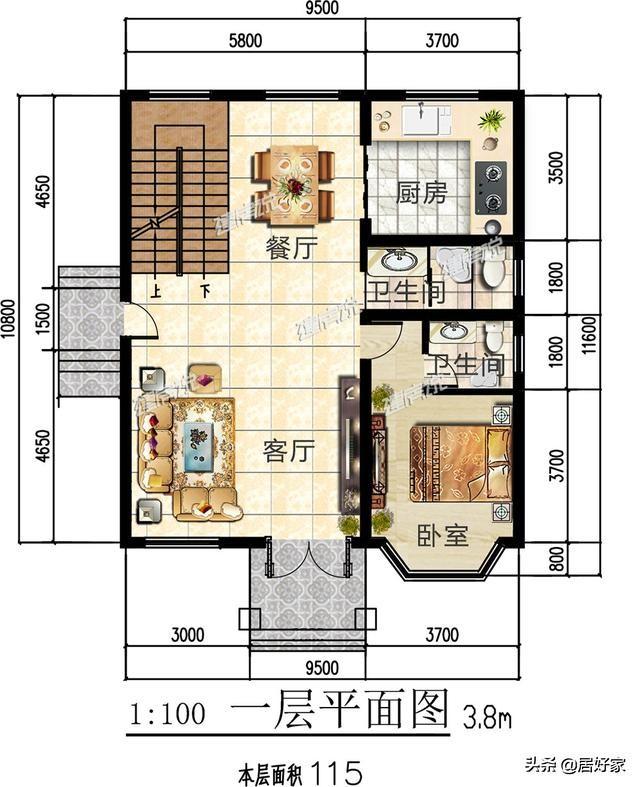 分享幾款二層別墅設計圖，選一款別墅建在老家，經濟又實用