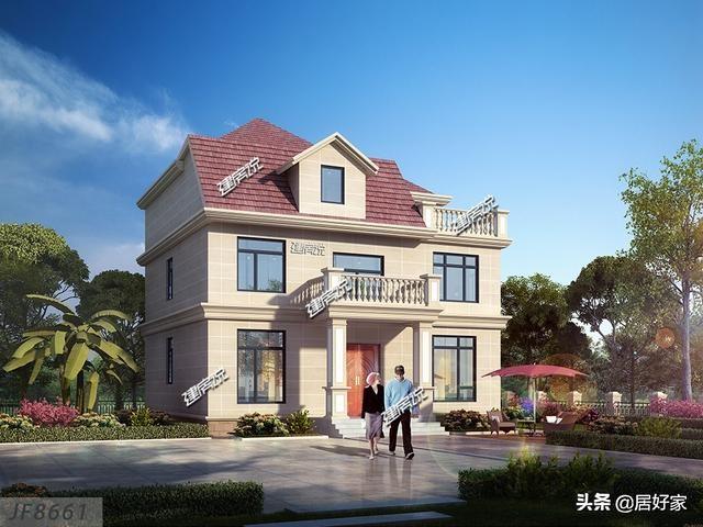 分享幾款二層別墅設計圖，選一款別墅建在老家，經濟又實用