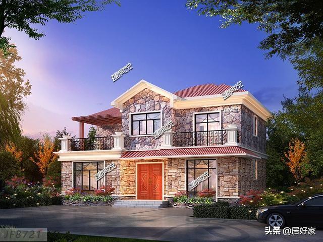 分享幾款二層別墅設計圖，選一款別墅建在老家，經濟又實用