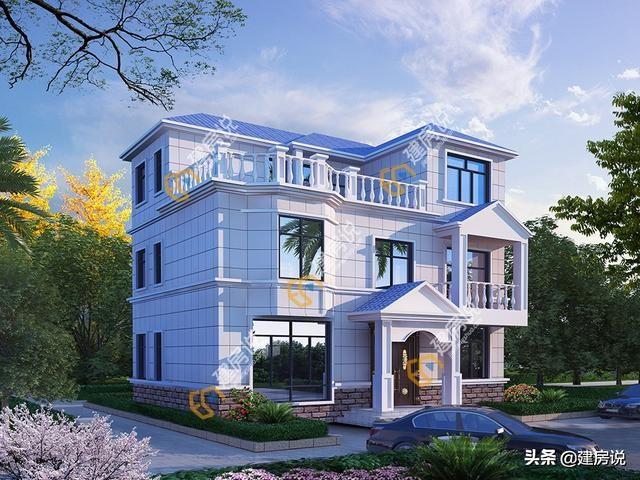 30萬三層別墅設計圖，在農村建房的話，建三層最實用