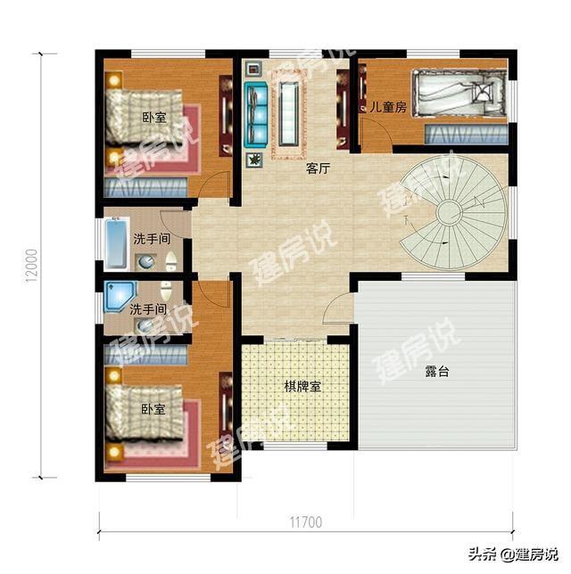 30萬三層別墅設計圖，在農村建房的話，建三層最實用