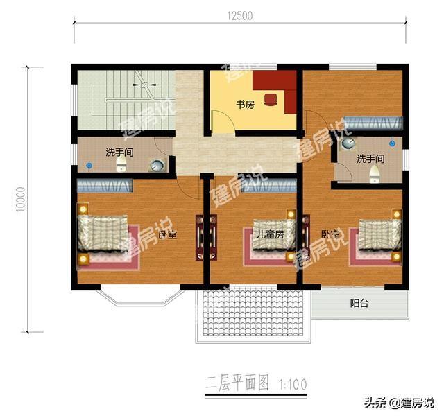 30萬三層別墅設計圖，在農村建房的話，建三層最實用