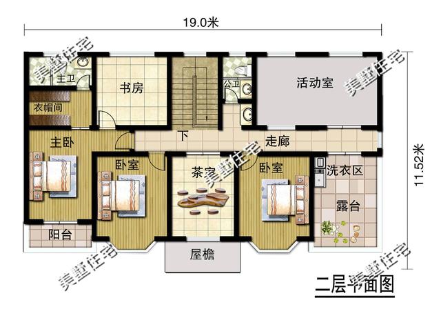 造價36萬左右現代歐式風格自建別墅設計圖，二層建筑非常符合當下的流行的趨勢