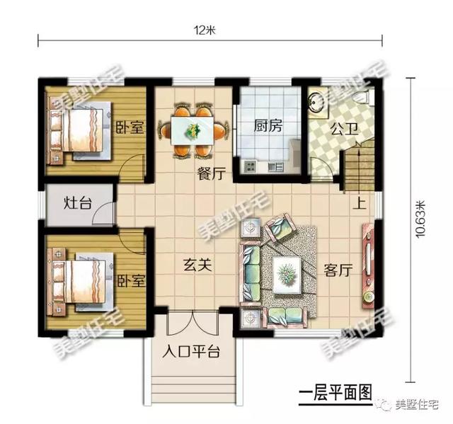 5套符合宅基地審批的農村別墅設計圖，占地不超120平方米，看中哪套即可立即開工