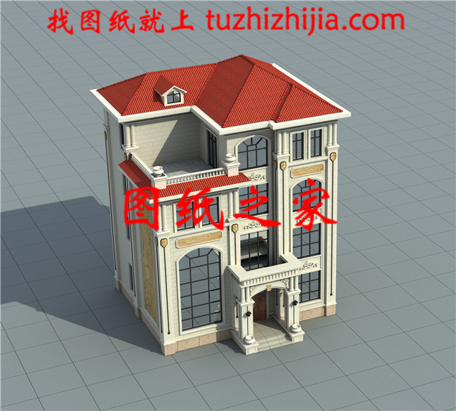 120平方米新農村四層別墅設計圖紙12X10米50萬以內