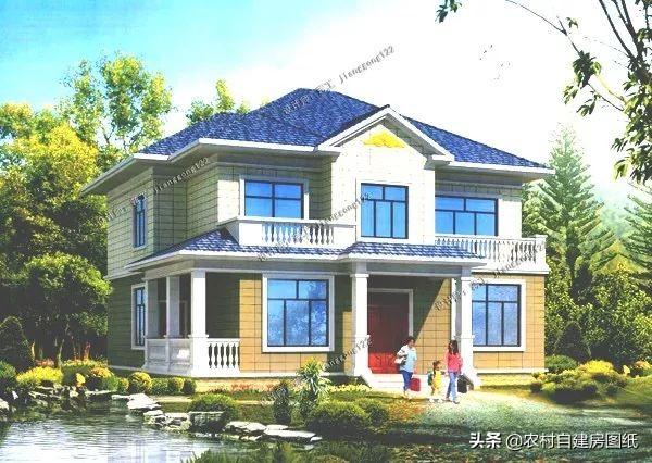 二層農村別墅設計圖，戶型非常實用，寬敞大氣