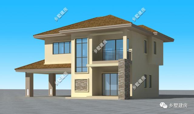 現代簡約農村別墅設計圖，建上這么一棟，不僅時尚美觀，而且幾十年都不會過時
