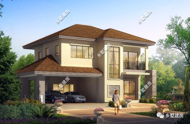 現代簡約農村別墅設計圖，建上這么一棟，不僅時尚美觀，而且幾十年都不會過時