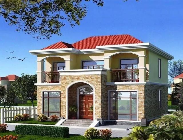 這三款自建別墅設計圖，房間布局簡潔緊湊，空間合理，經濟適用