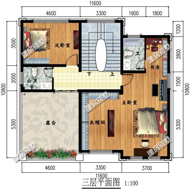 帶地下室三層別墅設計圖，量身的別墅定制設計，達到最好的效果