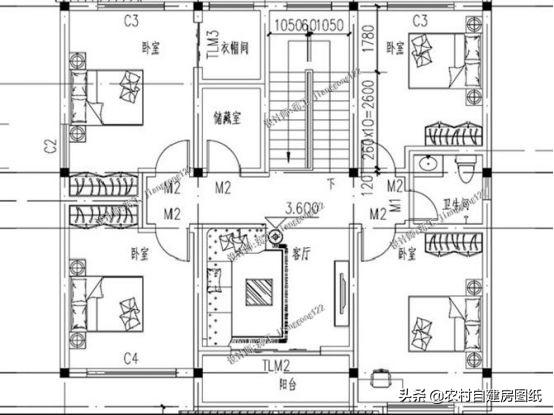 這套帶柴火灶和堂屋二層小別墅設(shè)計(jì)圖，讓你有面子還住的舒適