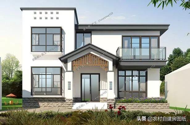 這套帶柴火灶和堂屋二層小別墅設(shè)計(jì)圖，讓你有面子還住的舒適