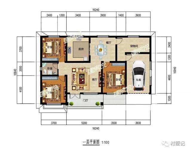 10款一層別墅設計圖，最低只要16萬，造價實惠，是真正值得建的好房子
