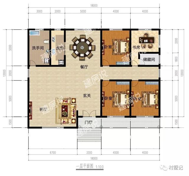10款一層別墅設計圖，最低只要16萬，造價實惠，是真正值得建的好房子